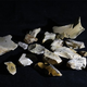 Herramientas de sílex encontradas en el yacimiento de Hebrón.